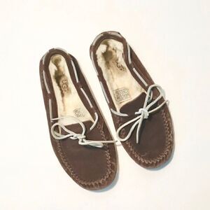 Ugg ** brown leather slippers